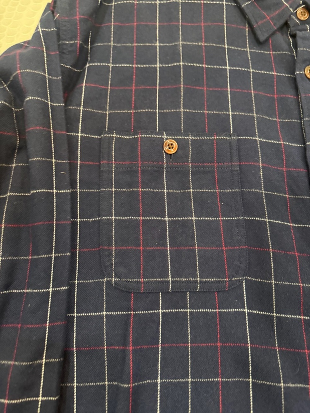 J. Crew Navy Plaid Button-Down Shirt - Picture 2 of 3